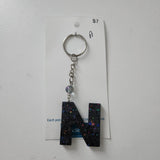 Initial Resin Keychains- Letter N