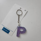 Initial Resin Keychains- Letter P