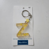 Initial Resin Keychains- Letter Z