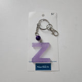 Initial Resin Keychains- Letter Z