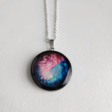 1" wood and Resin necklaces