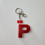 Initial Resin Keychains- Letter P