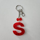 Initial Resin Keychains- Letter S