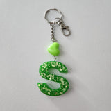 Initial Resin Keychains- Letter S