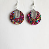 Mini Round Dangle Earrings