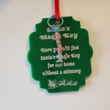 Santa's key ornament