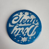 Handcrafted clean/dirty dishwasher magnet by Blue Bourbon Designs