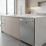 Double-sided magnetic dishwasher sign for clean and dirty dishes