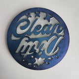 Handcrafted holo clean/dirty dishwasher magnet by Blue Bourbon Designs