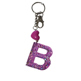 Initial Resin Keychains- Letter B