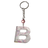 Initial Resin Keychains- Letter B