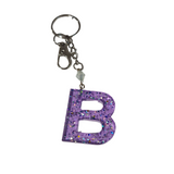 Initial Resin Keychains- Letter B