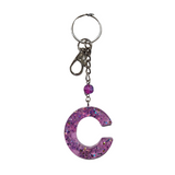 Initial Resin Keychains- Letter C