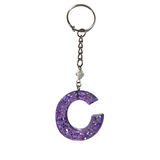 Initial Resin Keychains- Letter C