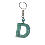 Initial Resin Keychains- Letter D