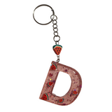 Initial Resin Keychains- Letter D