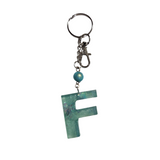 Initial Resin Keychains- Letter F
