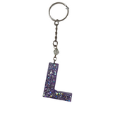 Initial Resin Keychains- Letter L