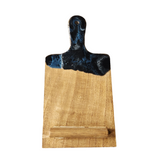Resin charcuterie board phone holder. Cute home decor to hold your phone